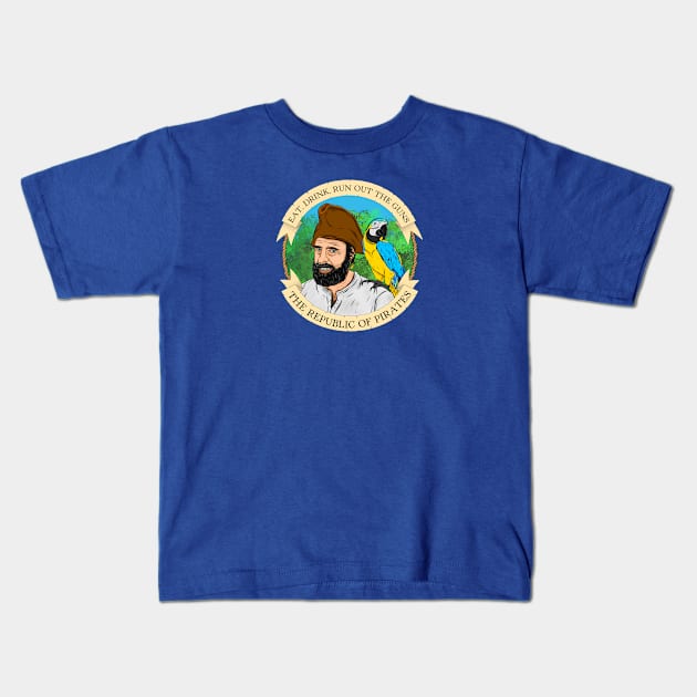 Pirate Tee - The Pirate Republic Kids T-Shirt by South-O-Matic